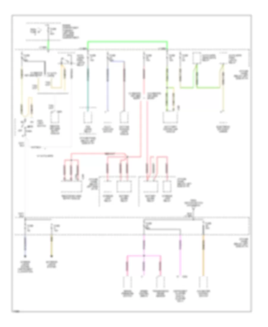 Power Distribution Wiring Diagram (3 of 4) for Ford Windstar LX 1995