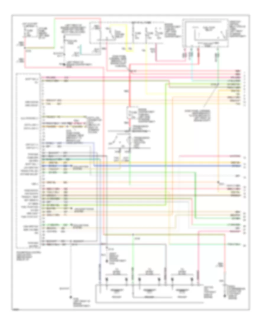 3.8L, Engine Performance Wiring Diagrams (1 of 4) for Ford Windstar GL 1997