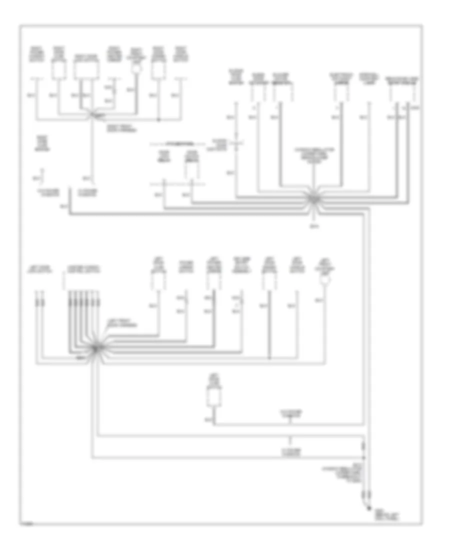 Ground Distribution Wiring Diagram (3 of 4) for Ford Windstar GL 1997