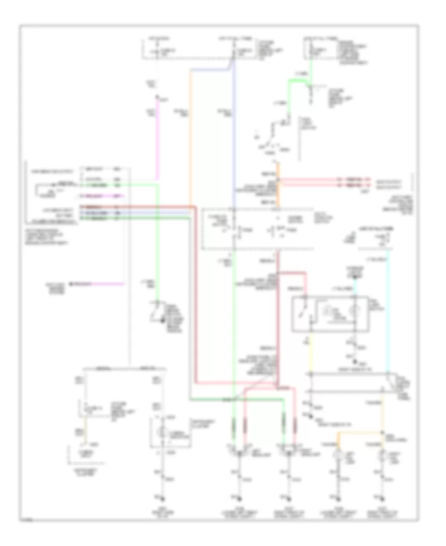 Headlight Wiring Diagram, with DRL for Ford Windstar GL 1997