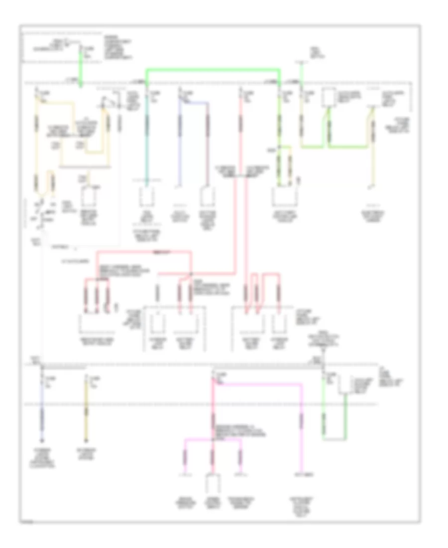 Power Distribution Wiring Diagram 3 of 4 for Ford Windstar GL 1997