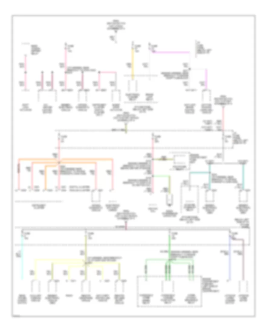 Power Distribution Wiring Diagram 4 of 4 for Ford Windstar GL 1997