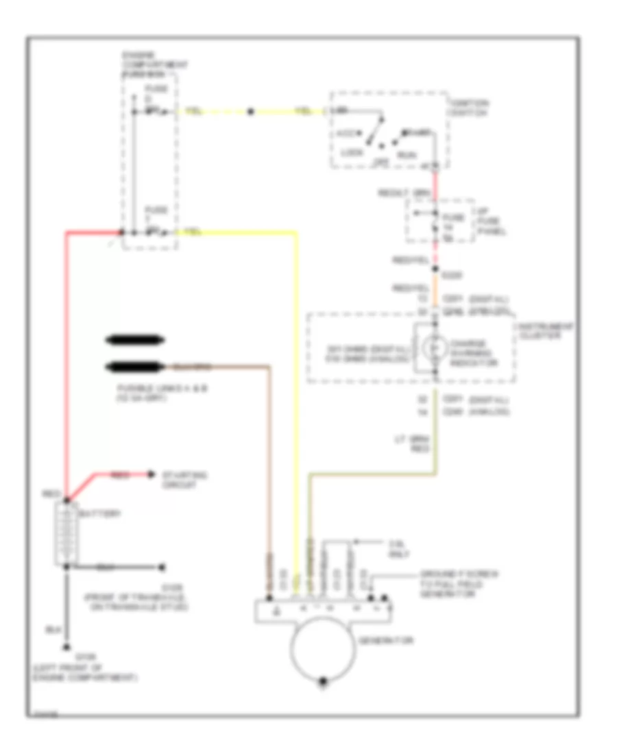 Charging Wiring Diagram for Ford Windstar GL 1997