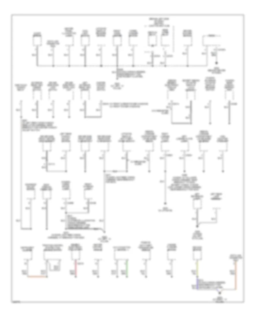 Ground Distribution Wiring Diagram (2 of 3) for Ford Focus ZX5 S 2005