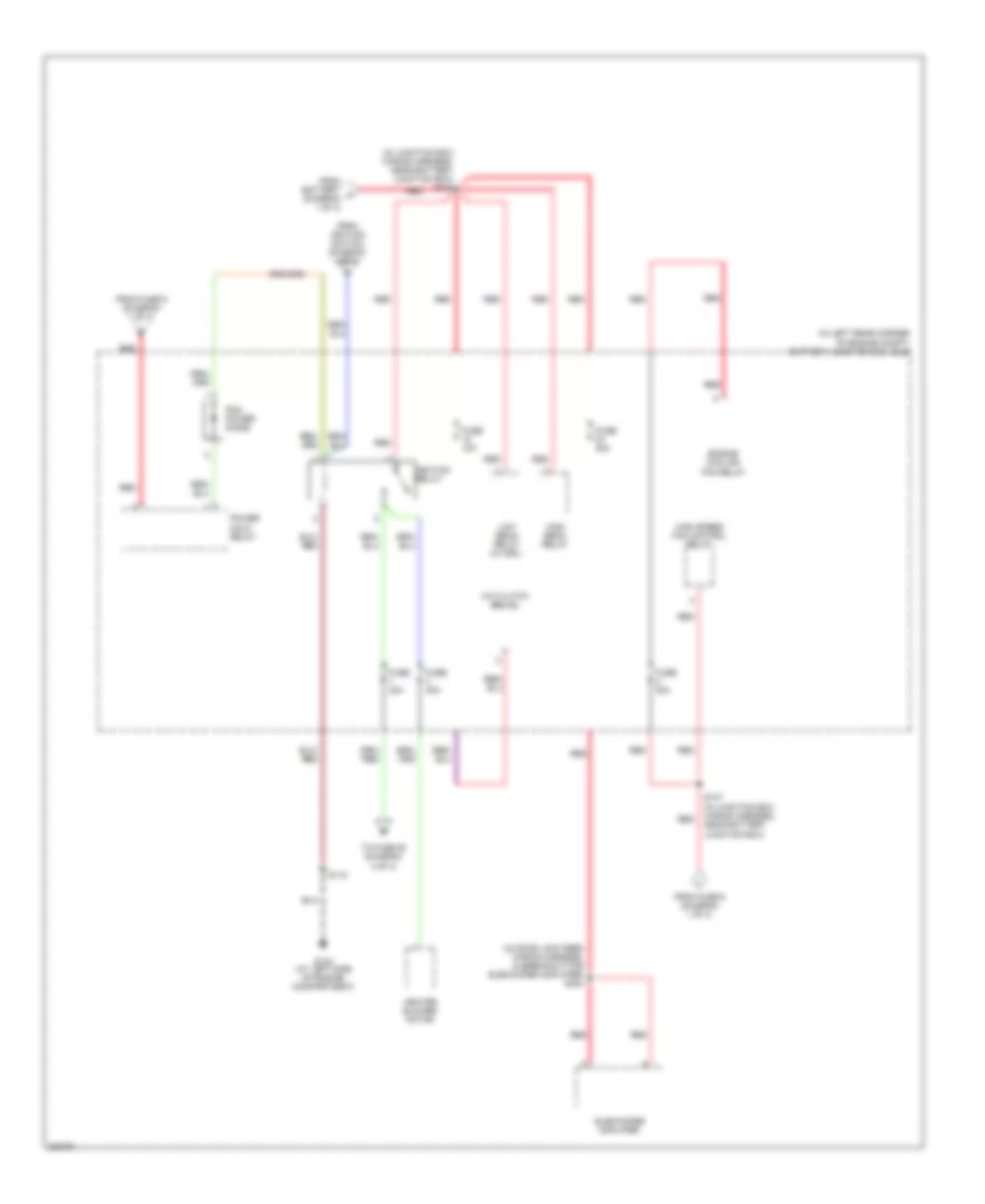 Power Distribution Wiring Diagram 3 of 4 for Ford Focus ZX5 S 2005