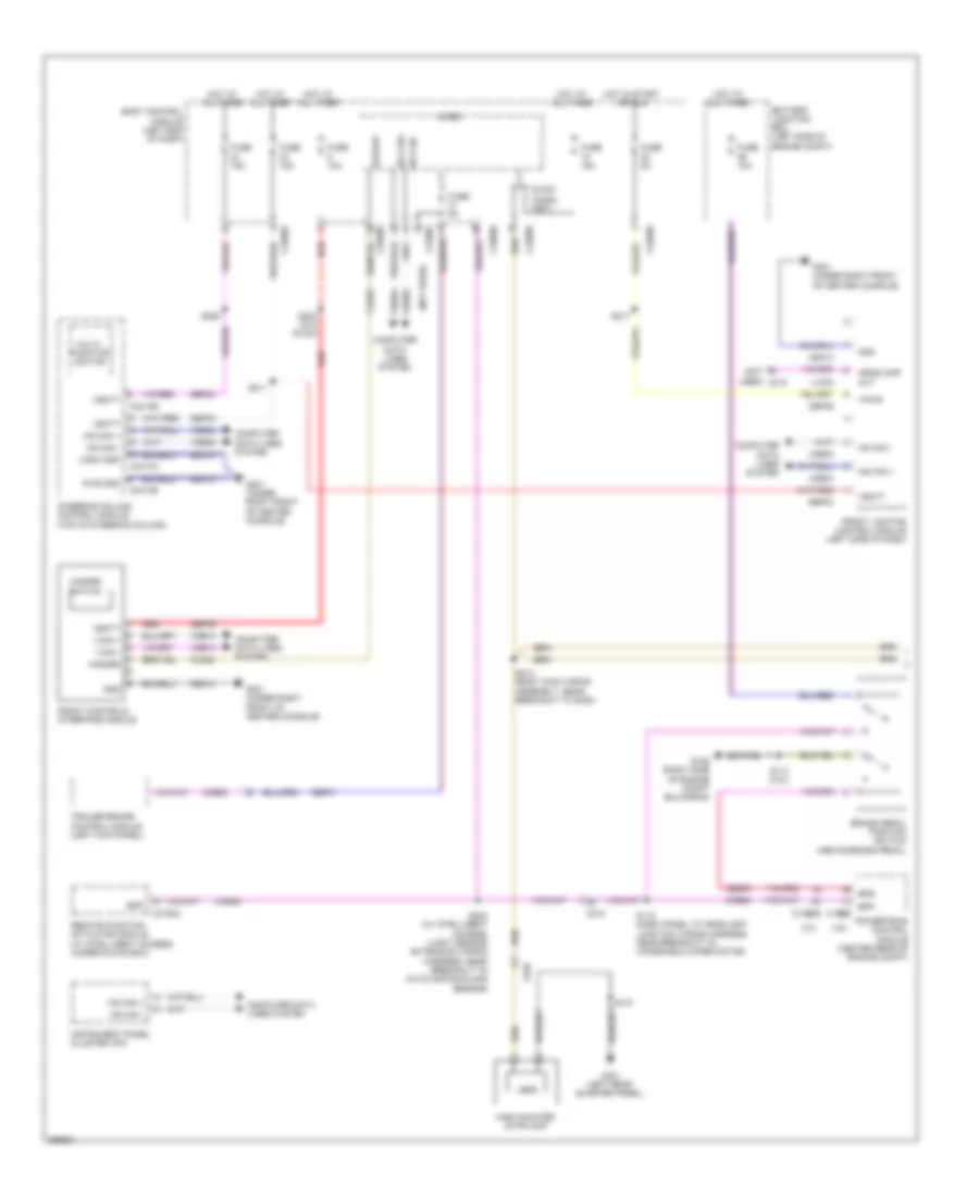 Exterior Lamps Wiring Diagram 1 of 2 for Ford Explorer XLT 2012