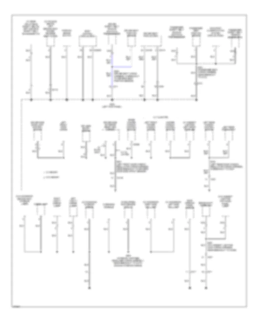 Ground Distribution Wiring Diagram 3 of 5 for Ford Explorer XLT 2012