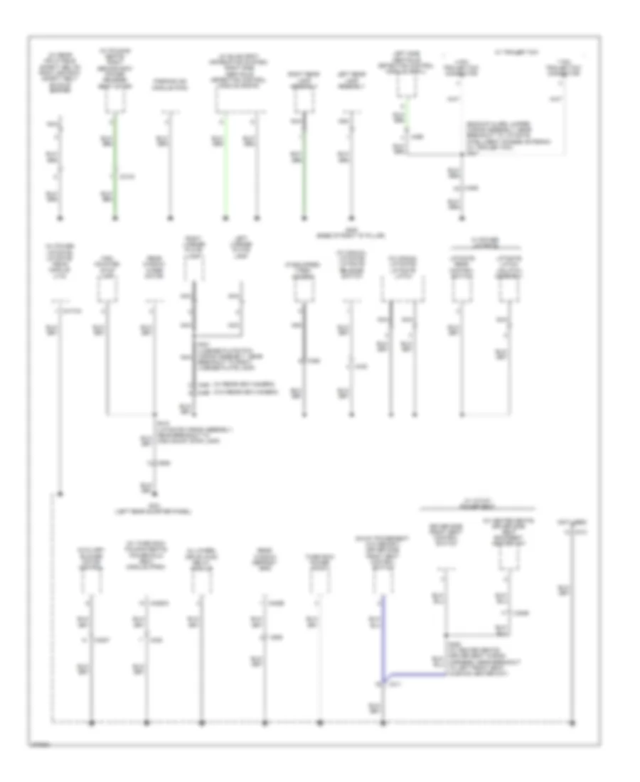 Ground Distribution Wiring Diagram 4 of 5 for Ford Explorer XLT 2012