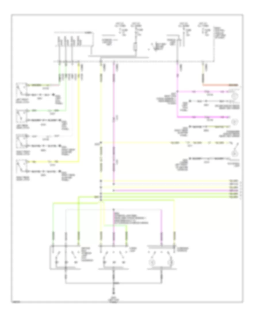 Courtesy Lamps Wiring Diagram 1 of 2 for Ford Explorer XLT 2012