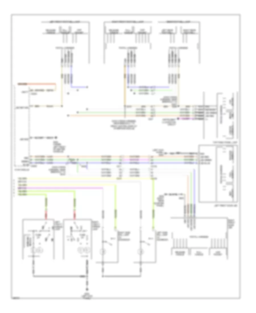 Courtesy Lamps Wiring Diagram 2 of 2 for Ford Explorer XLT 2012