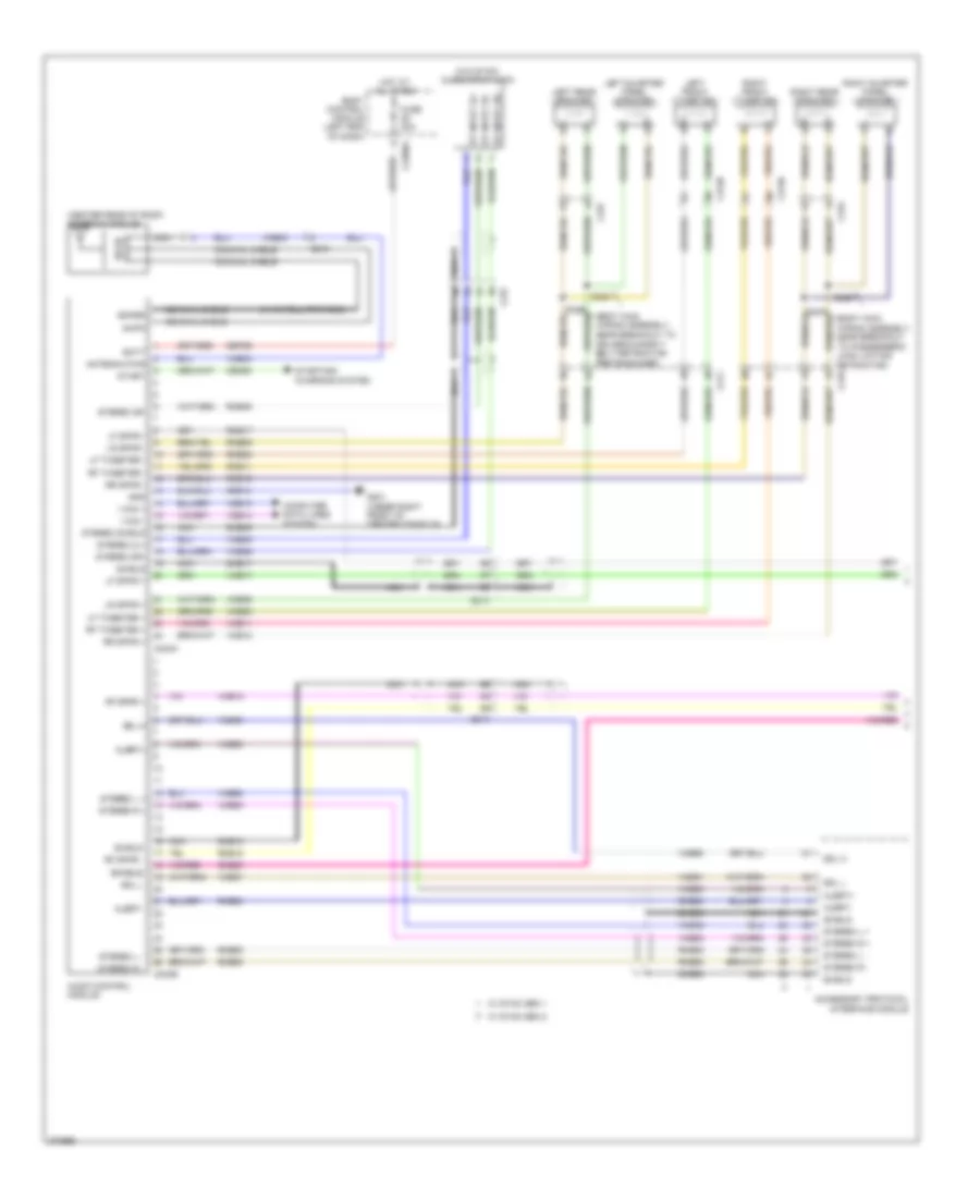 Navigation Wiring Diagram, without Sony (1 of 2) for Ford Explorer XLT 2012