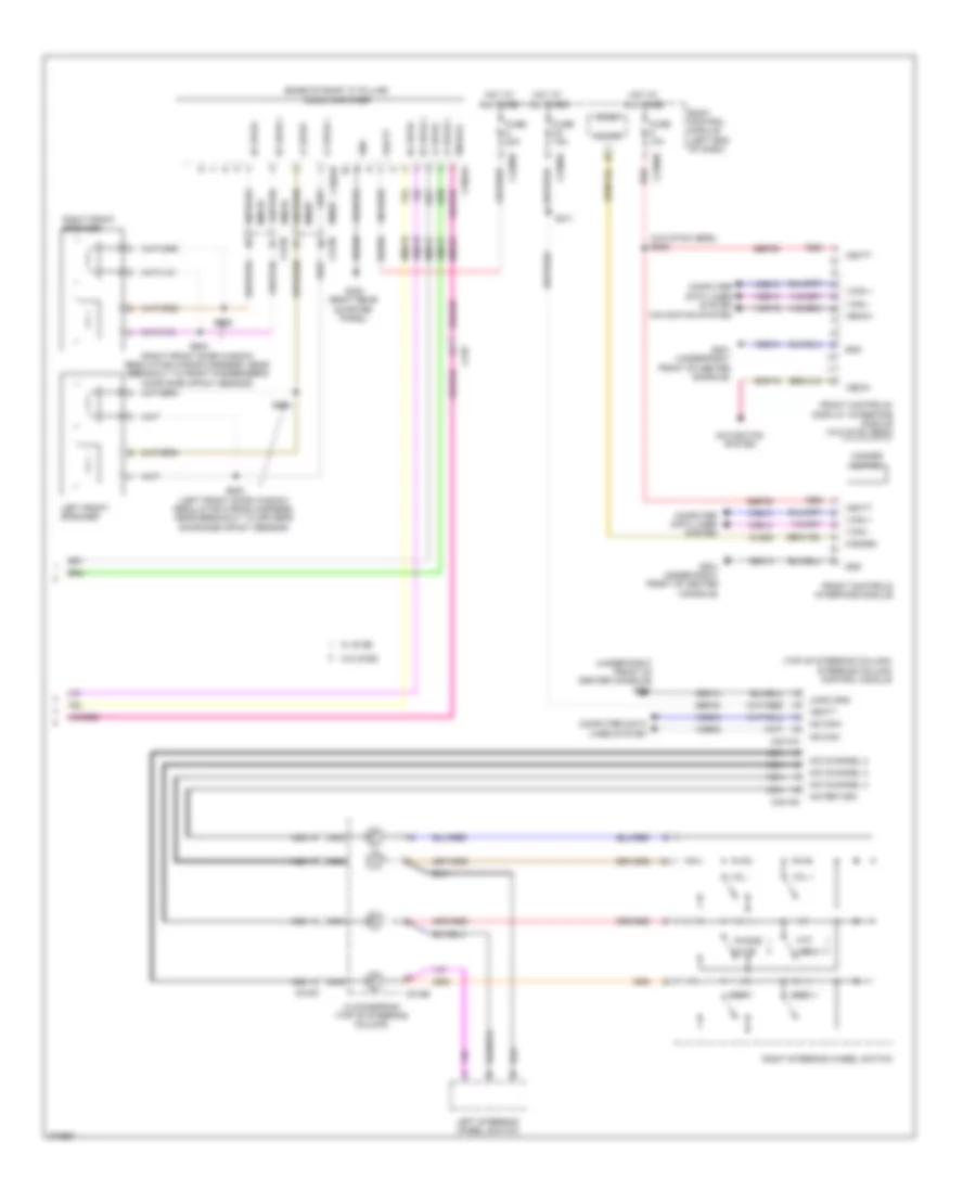Navigation Wiring Diagram, without Sony (2 of 2) for Ford Explorer XLT 2012