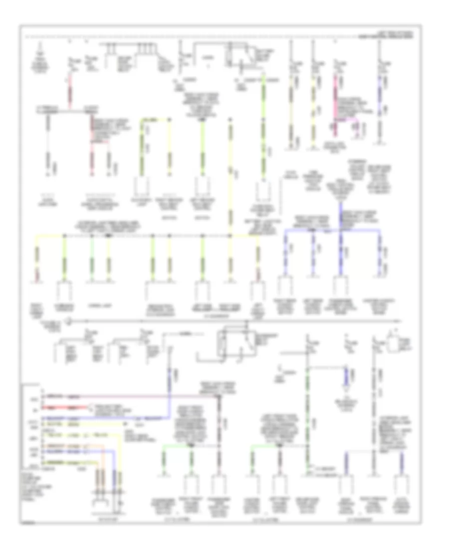 Power Distribution Wiring Diagram (4 of 5) for Ford Explorer XLT 2012