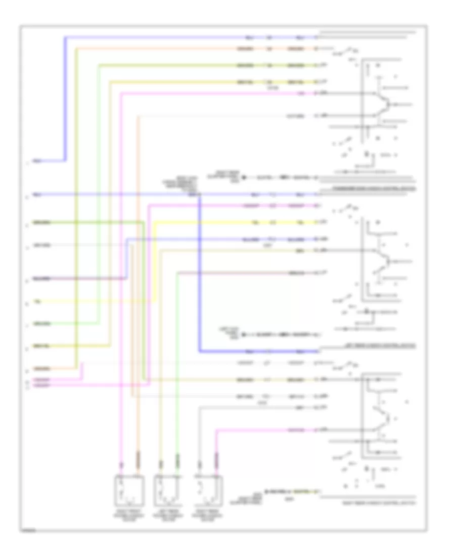 Power Windows Wiring Diagram Base 2 of 2 for Ford Explorer XLT 2012