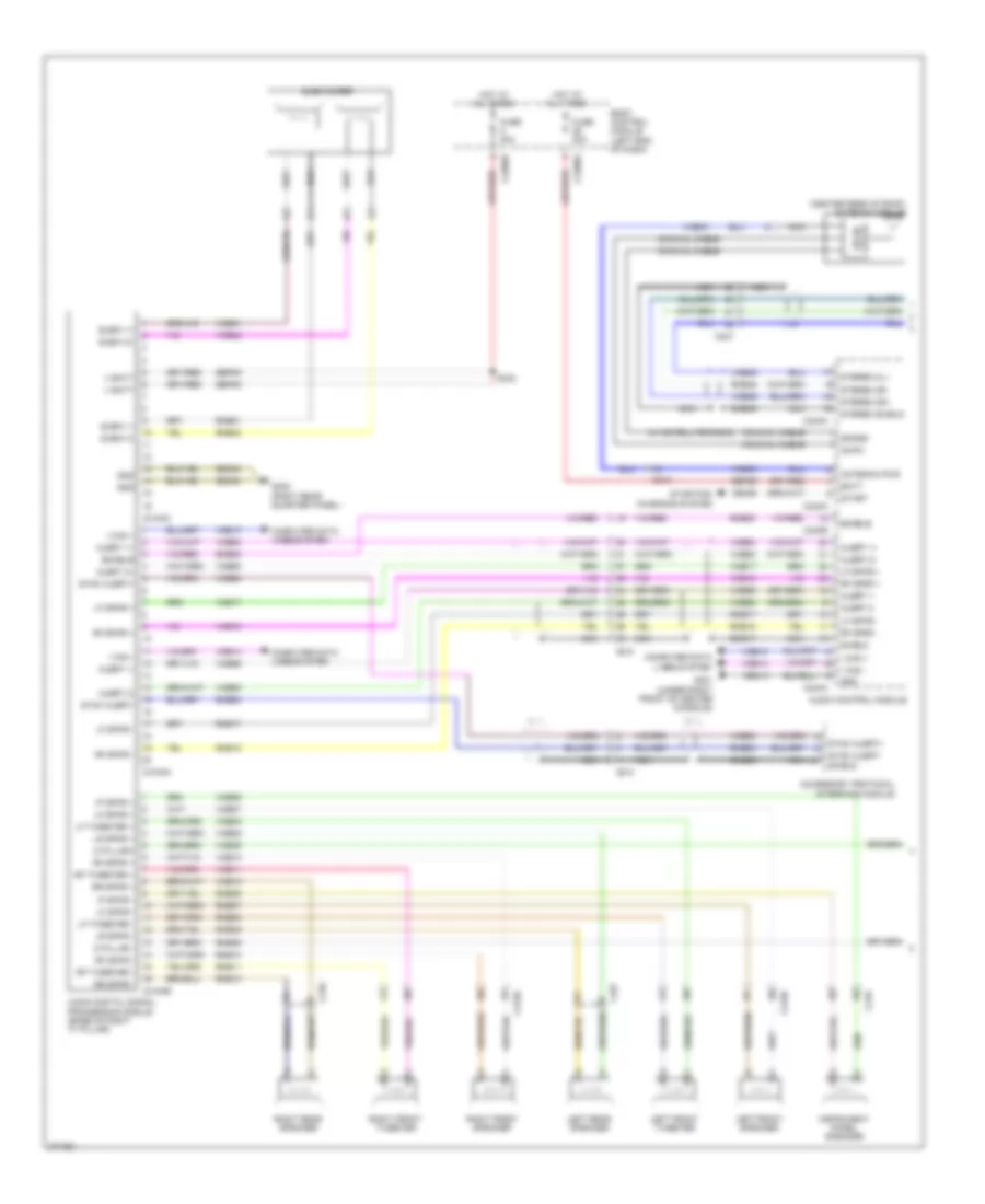 SONY Radio Wiring Diagram (1 of 2) for Ford Explorer XLT 2012