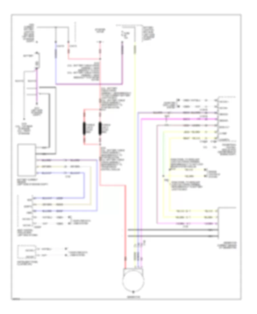 Charging Wiring Diagram for Ford Explorer XLT 2012
