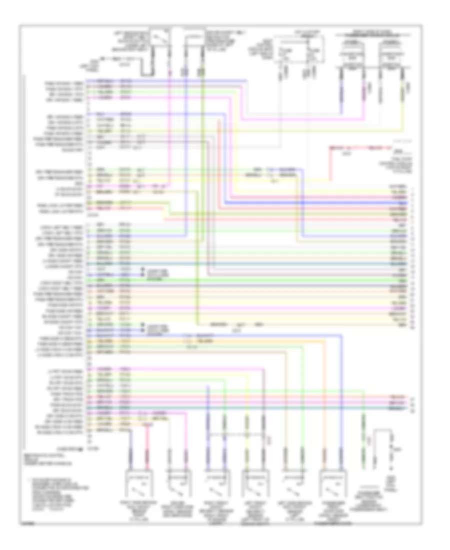 Supplemental Restraints Wiring Diagram 1 of 2 for Ford Explorer XLT 2012