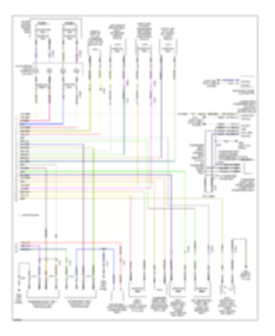 Supplemental Restraints Wiring Diagram 2 of 2 for Ford Explorer XLT 2012