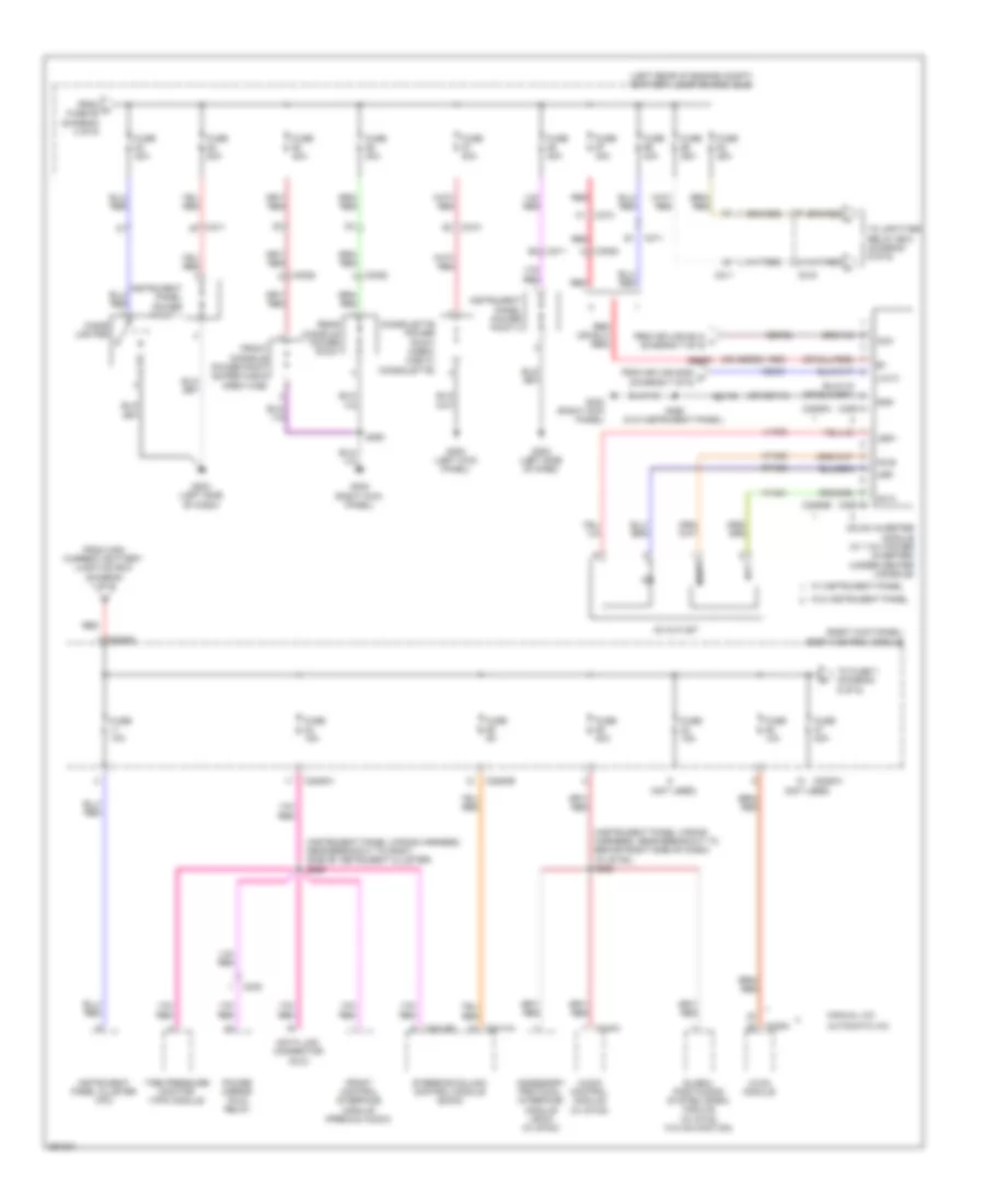 Power Distribution Wiring Diagram (5 of 9) for Ford F-350 Super Duty Platinum 2013