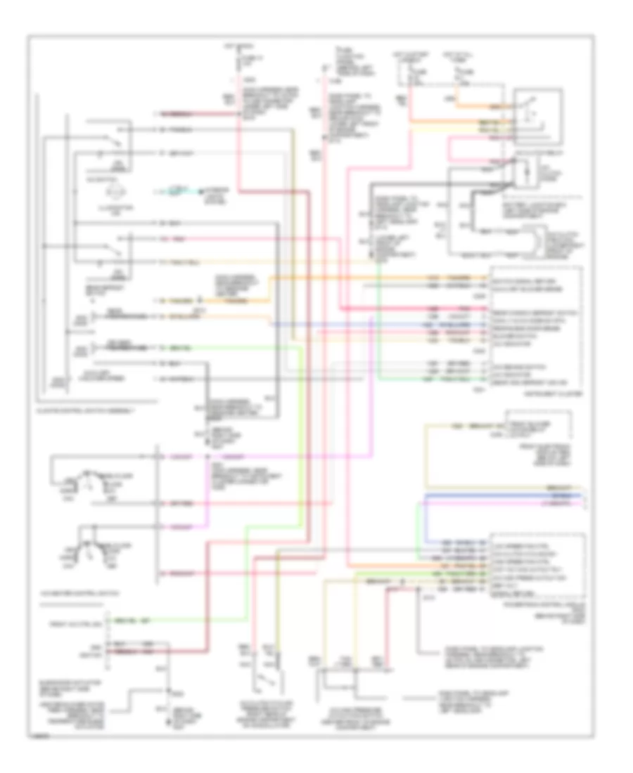 Manual A C Wiring Diagram 1 of 2 for Ford Windstar SEL 1999