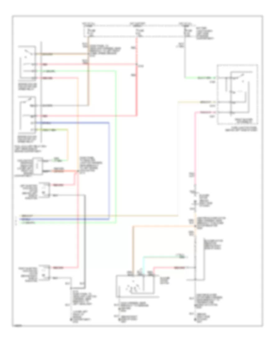 Manual A C Wiring Diagram 2 of 2 for Ford Windstar SEL 1999