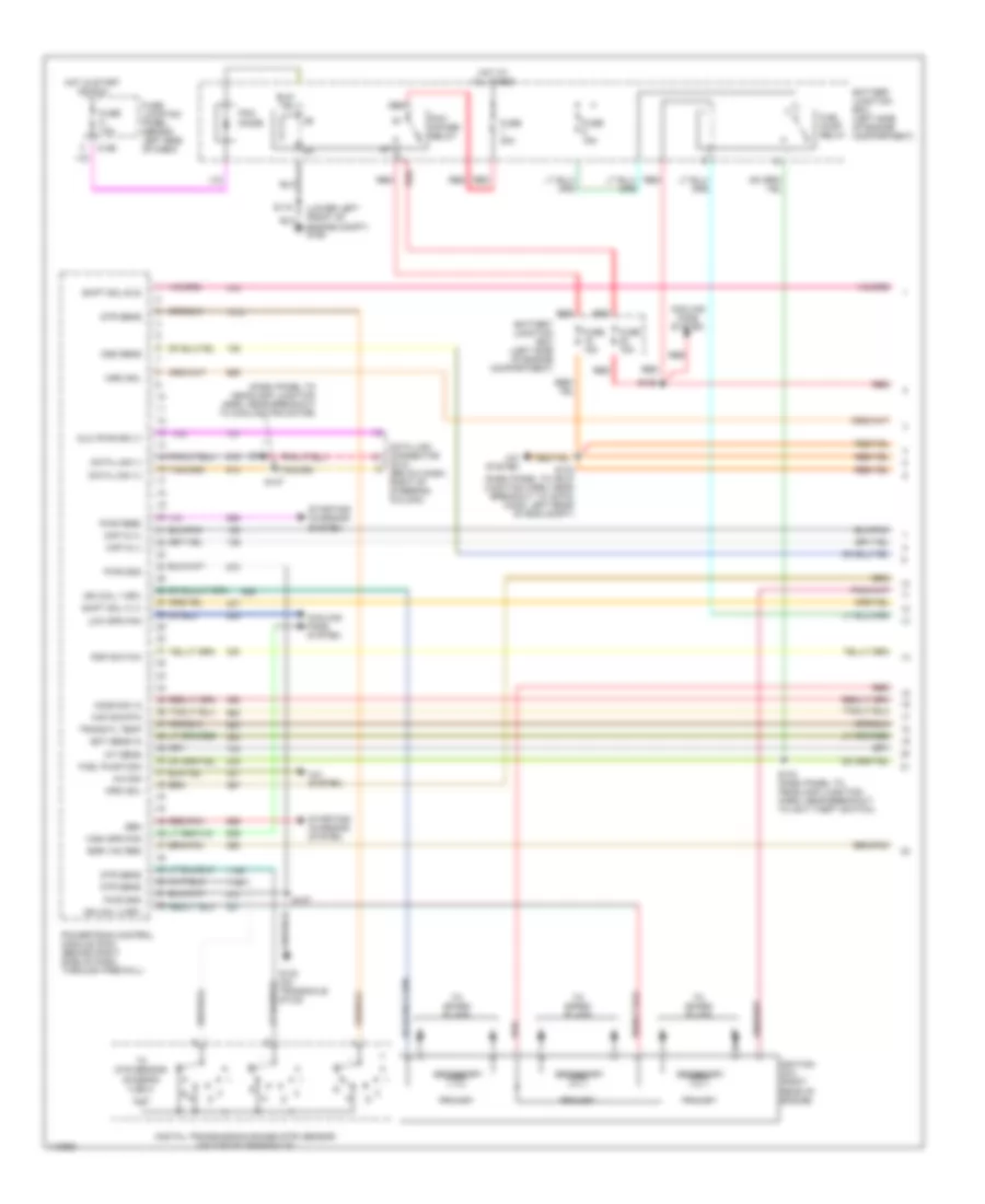 3.8L, Engine Performance Wiring Diagrams (1 of 4) for Ford Windstar SEL 1999