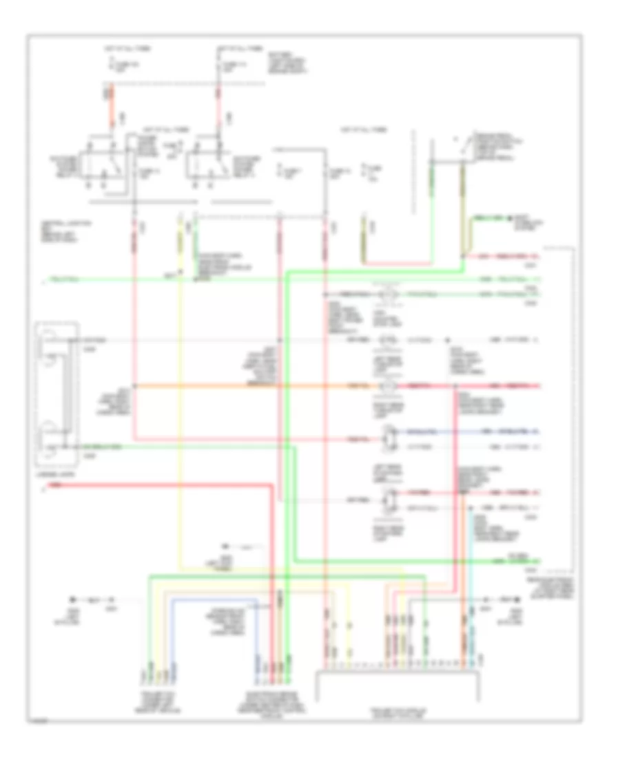 Exterior Lamps  Trailer connector Wiring Diagram 2 of 2 for Ford Windstar SEL 1999