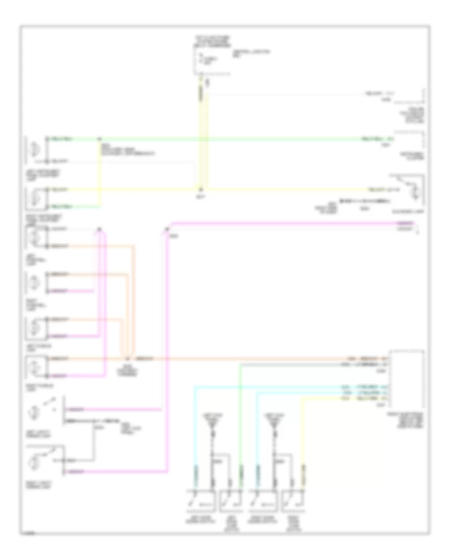 Courtesy Lamps Wiring Diagram 1 of 2 for Ford Windstar SEL 1999
