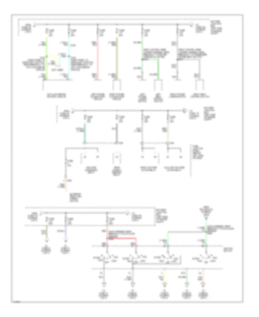 Power Distribution Wiring Diagram (2 of 4) for Ford Windstar SEL 1999
