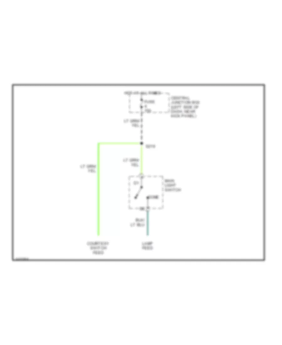 Courtesy Lamps Wiring Diagram with Stripped Chassis for Ford RV Cutaway E350 Super Duty 2001