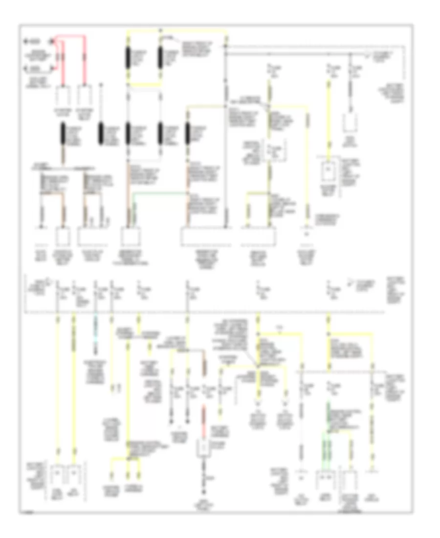 Power Distribution Wiring Diagram 1 of 5 for Ford RV Cutaway E350 Super Duty 2001