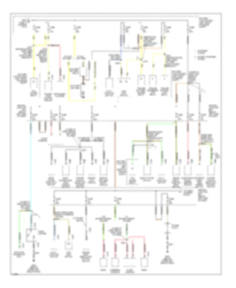Power Distribution Wiring Diagram (2 of 5) for Ford RV Cutaway E350 Super Duty 2001
