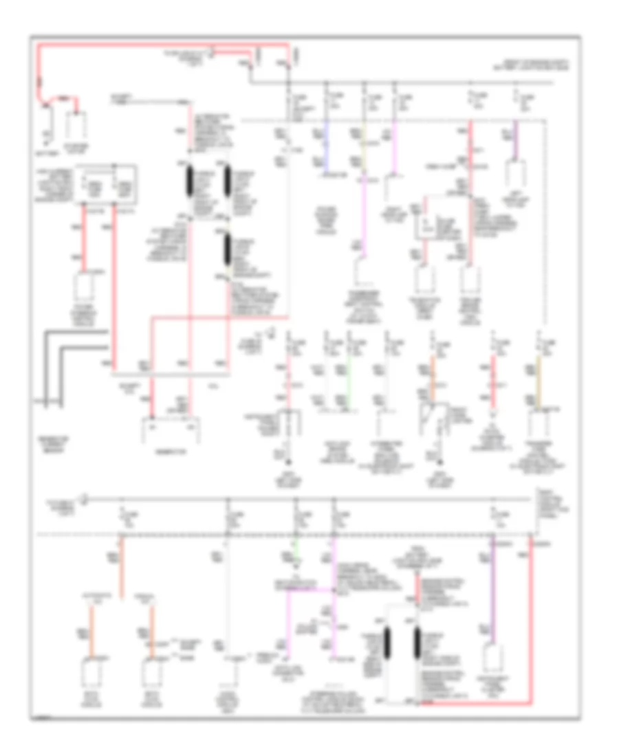Power Distribution Wiring Diagram 1 of 7 for Ford F 150 XLT 2014