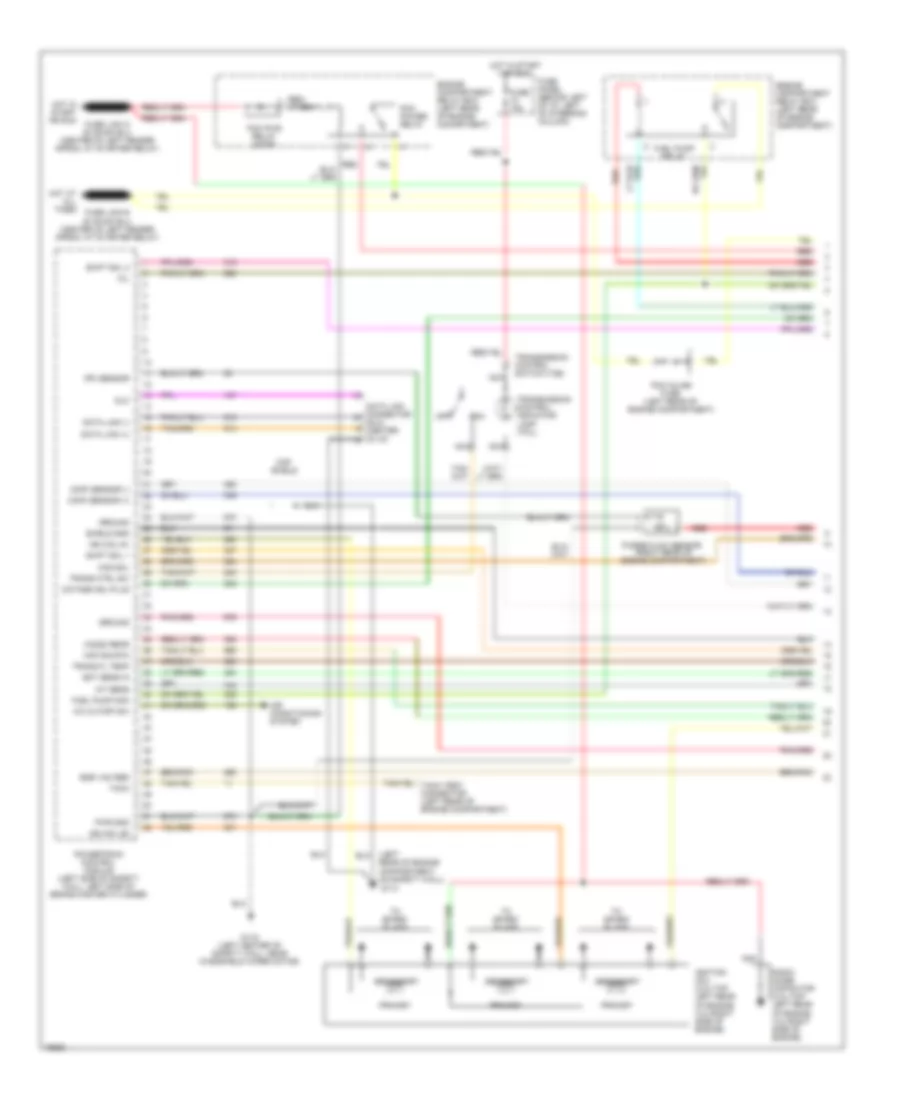 4.0L, Engine Performance Wiring Diagrams (1 of 4) for Ford Aerostar 1996