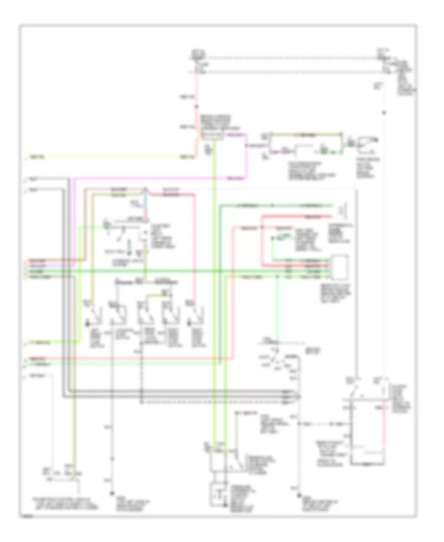 Instrument Cluster Wiring Diagram 2 of 2 for Ford Aerostar 1996