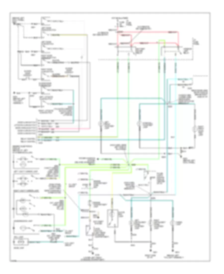Courtesy Lamps Wiring Diagram for Ford Windstar LX 1997