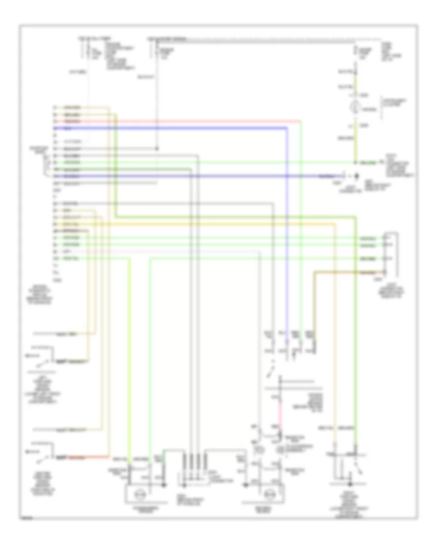 Supplemental Restraint Wiring Diagram for Ford Aspire SE 1994