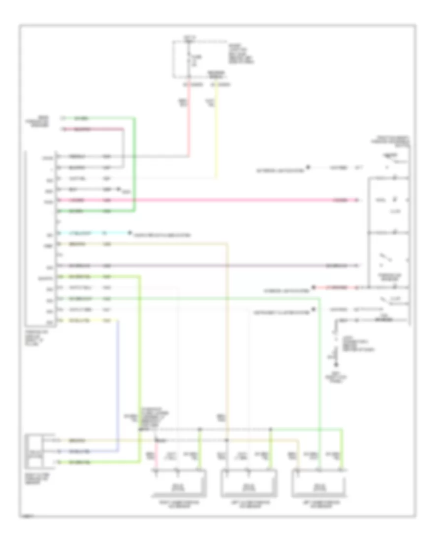 Parking Assistant Wiring Diagram, without Front Parking Aid Wiring Diagram for Ford Freestar Limited 2004