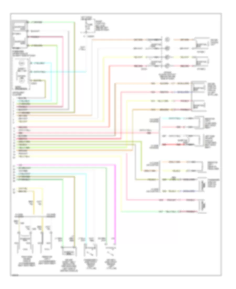 Supplemental Restraints Wiring Diagram 1 of 2 for Ford Freestar Limited 2004