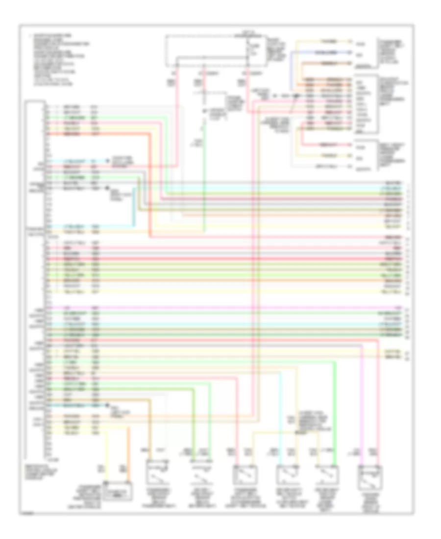 Supplemental Restraints Wiring Diagram (2 of 2) for Ford Freestar Limited 2004