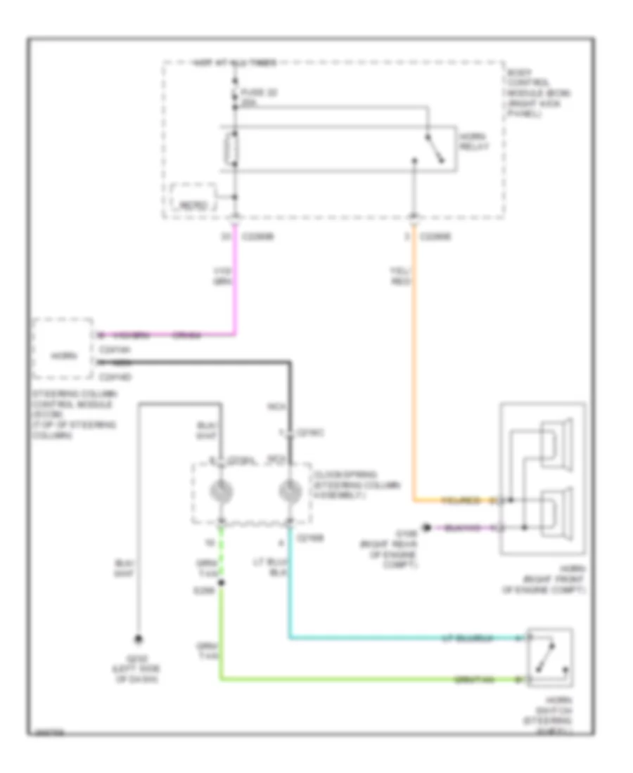 Horn Wiring Diagram for Ford F450 Super Duty 2012