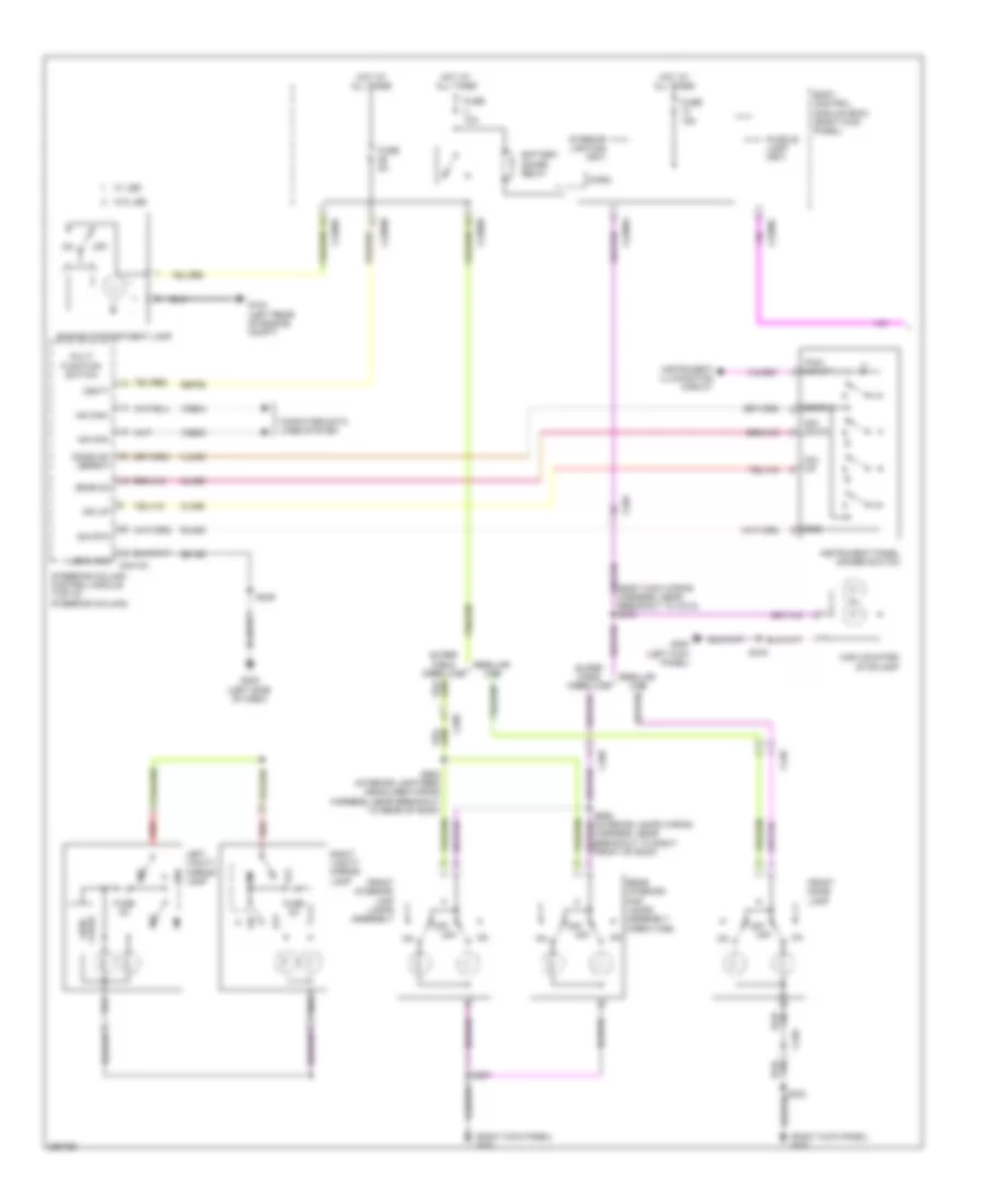 Courtesy Lamps Wiring Diagram 1 of 2 for Ford F450 Super Duty 2012