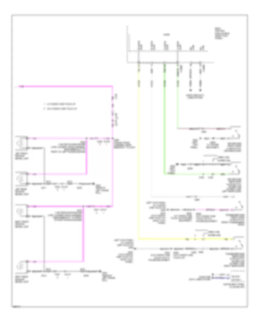 Courtesy Lamps Wiring Diagram 2 of 2 for Ford F450 Super Duty 2012