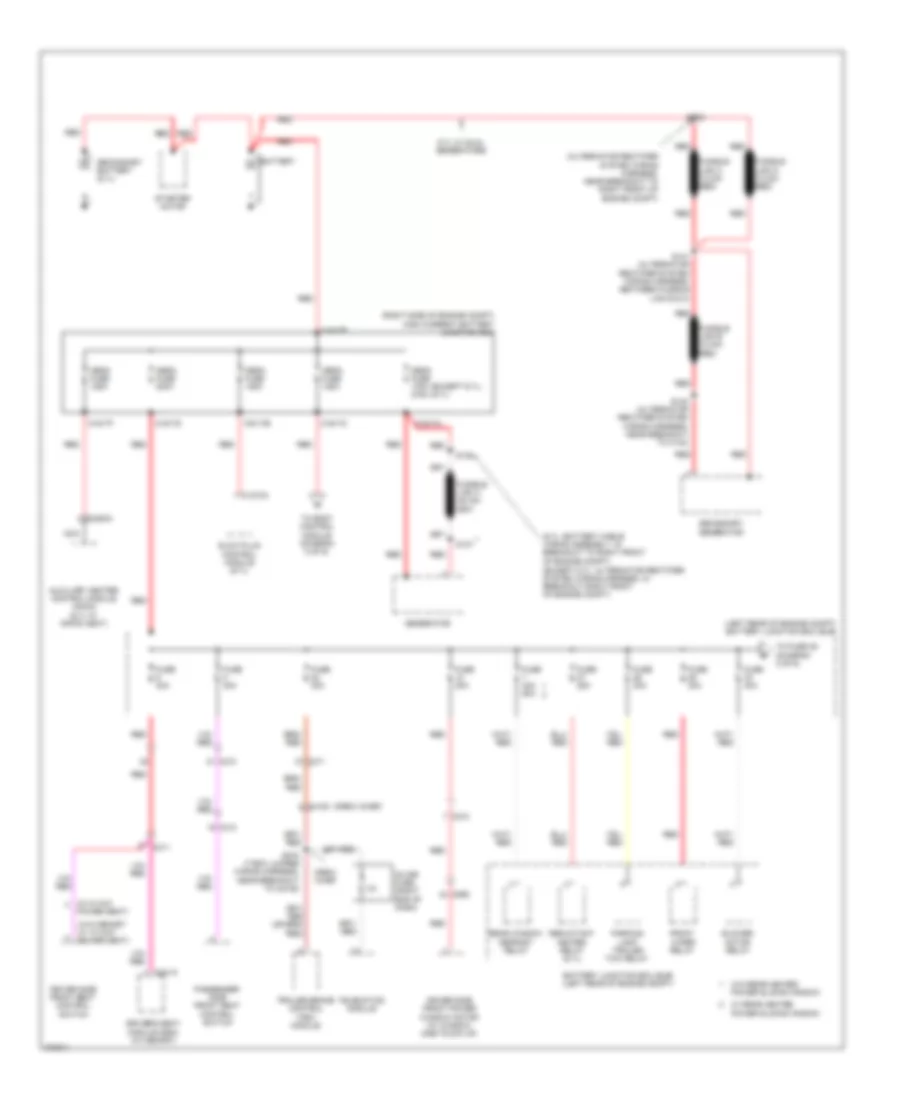 Power Distribution Wiring Diagram 1 of 9 for Ford F450 Super Duty 2012