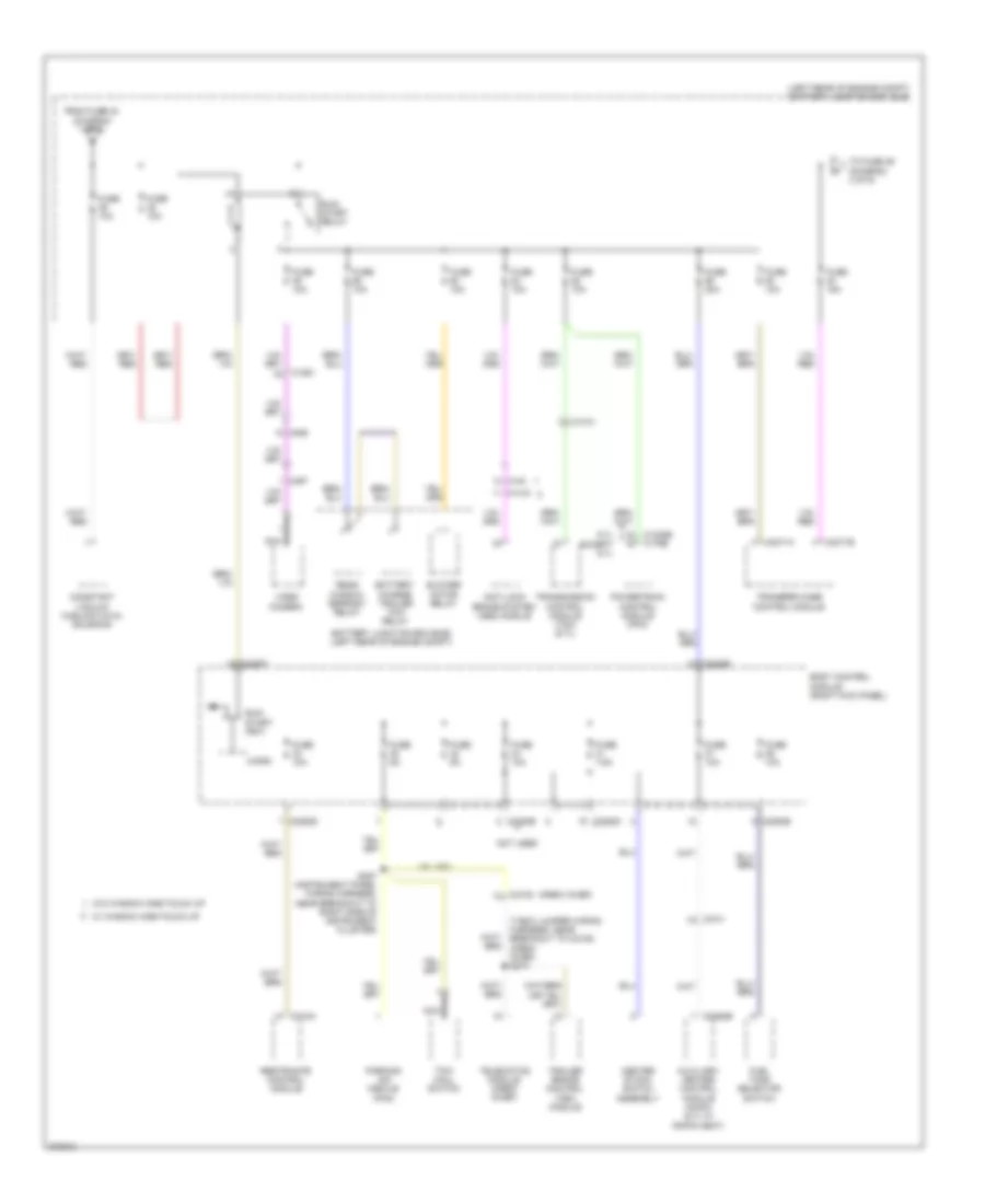 Power Distribution Wiring Diagram (2 of 9) for Ford F450 Super Duty 2012