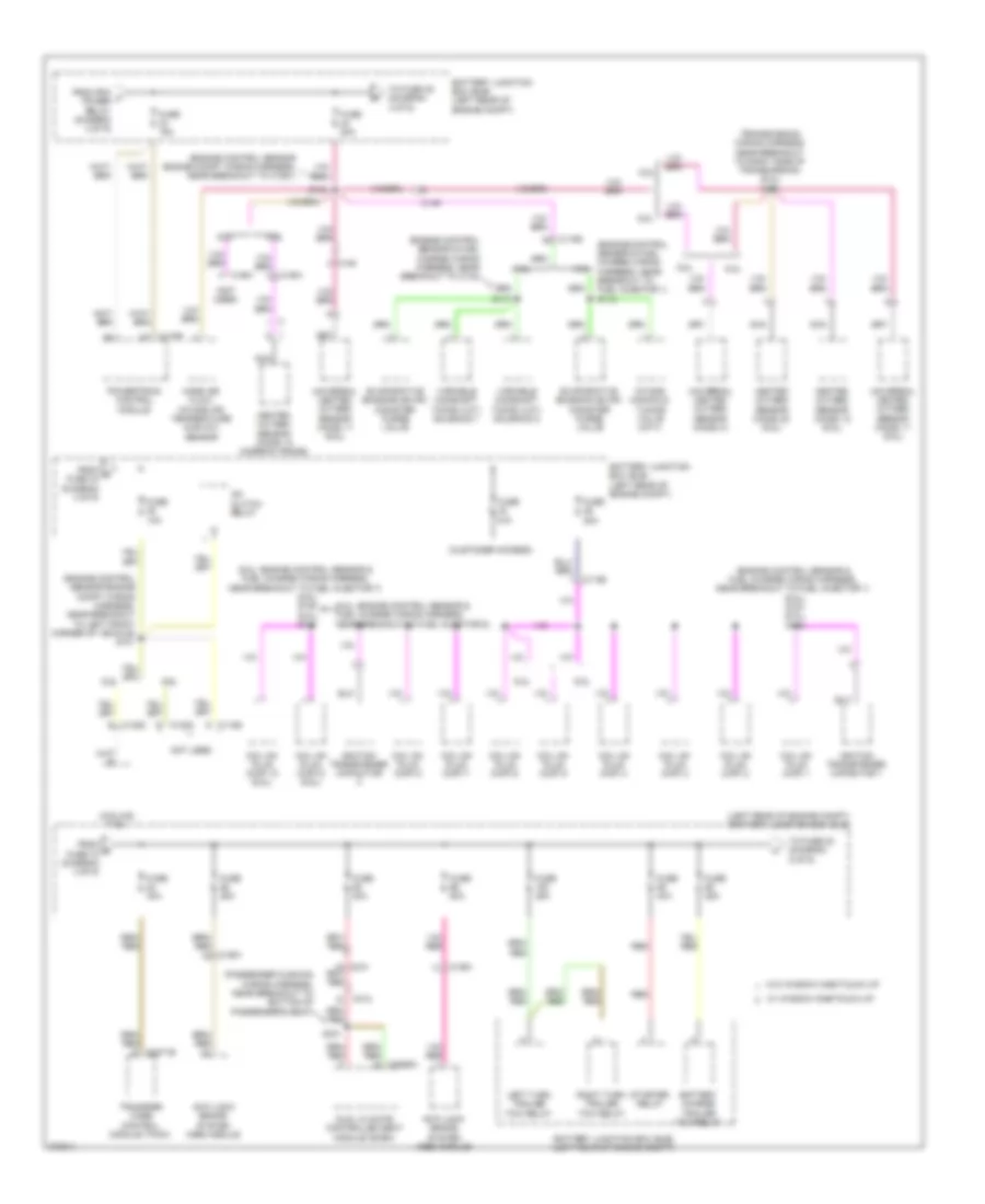 Power Distribution Wiring Diagram (4 of 9) for Ford F450 Super Duty 2012