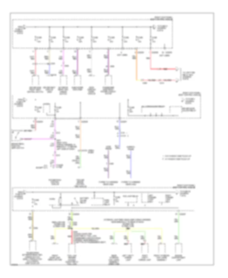 Power Distribution Wiring Diagram (6 of 9) for Ford F450 Super Duty 2012