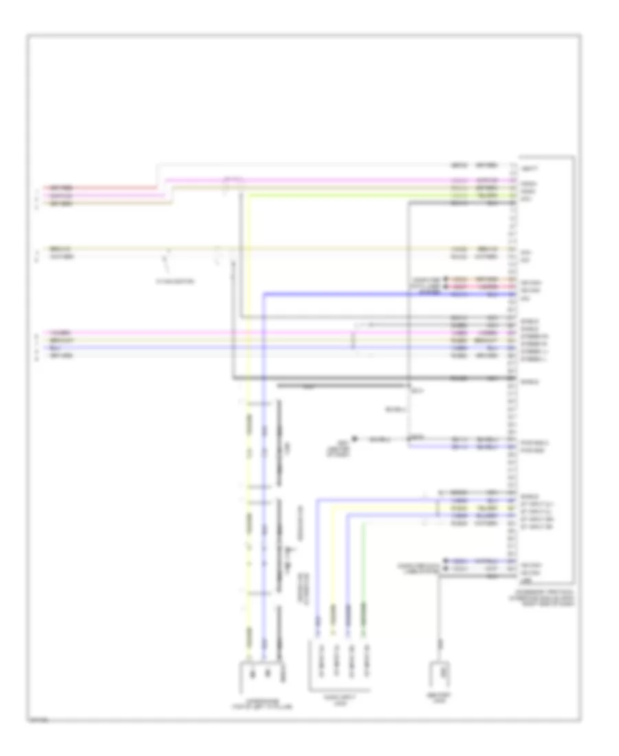 SYNC Radio Wiring Diagram 2 of 2 for Ford F450 Super Duty 2012