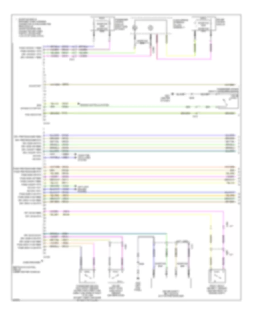 Supplemental Restraints Wiring Diagram 1 of 2 for Ford F450 Super Duty 2012