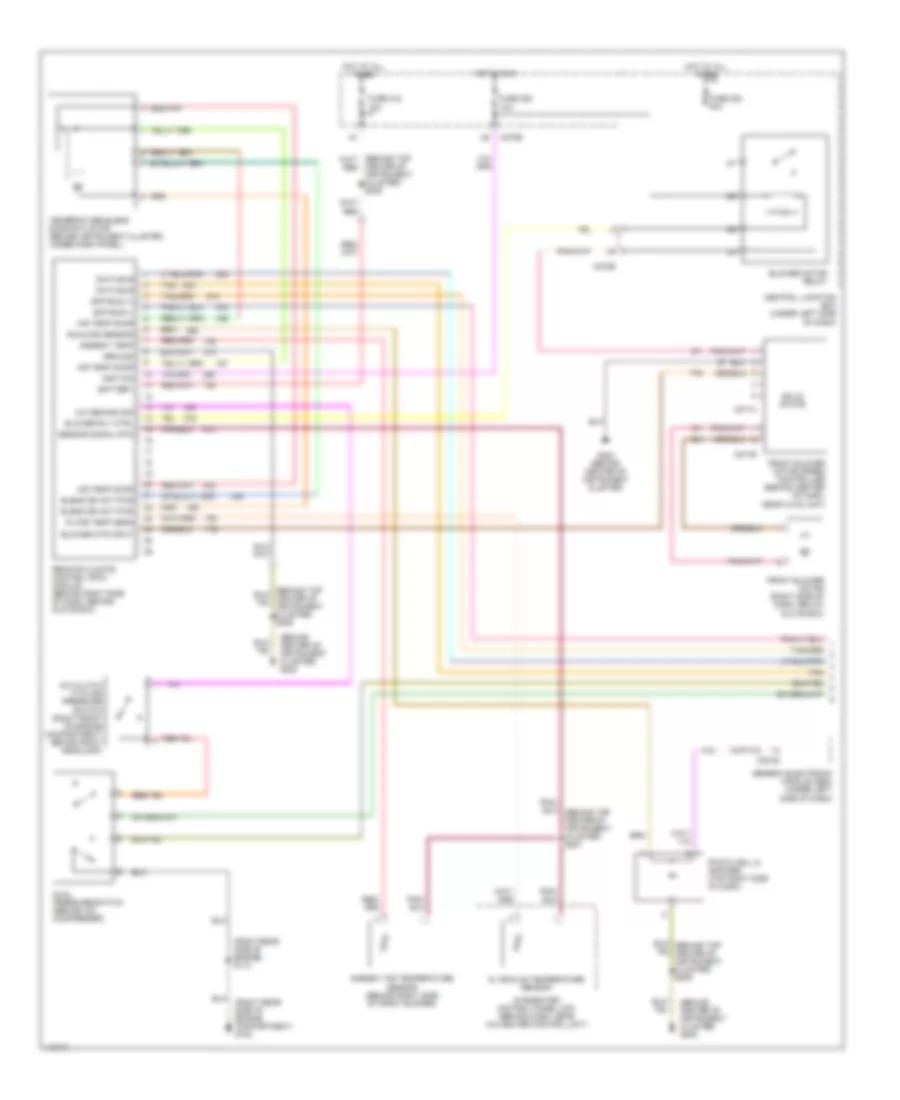 Электросхема кондиционера (1 из 2) для Ford Taurus LX 2001